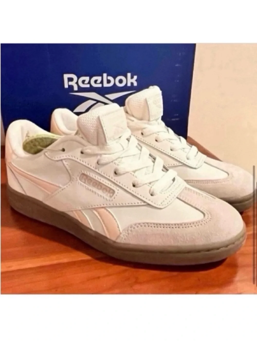 🆕- Reebok Forte Lounger Double Up Sneaker in Blush/ Off White. Size: 8.5